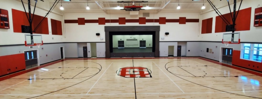 Gustine Middle School Gym - Project by BMY Construction