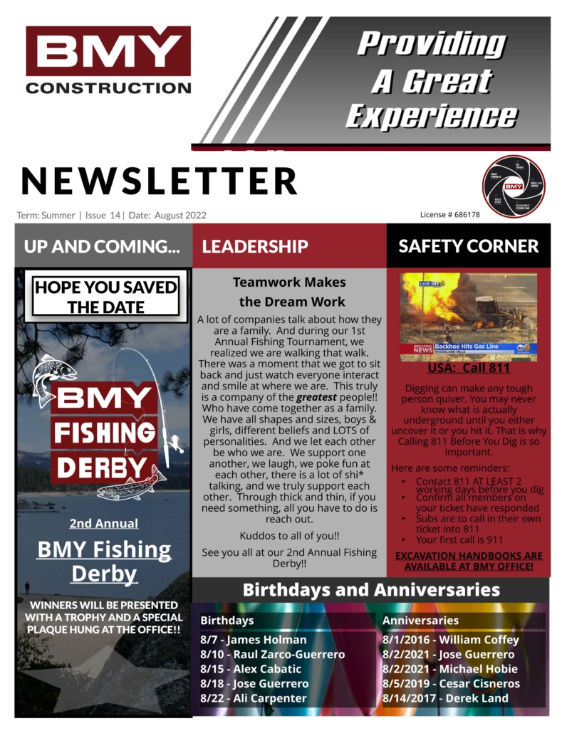 2022 August BMY Newsletter